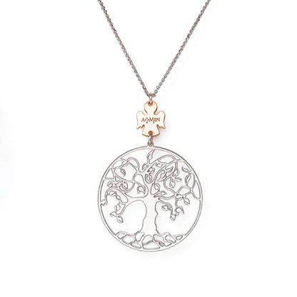 Amen Collana Albero Della Vita con Angelo