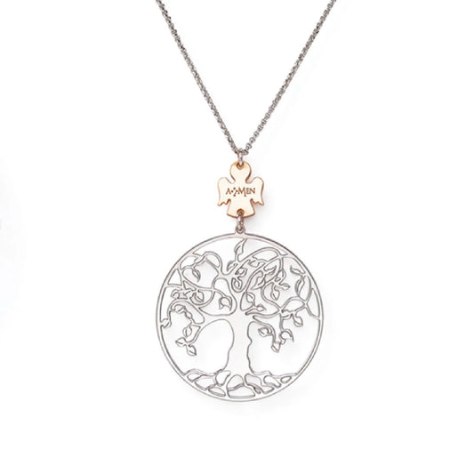Amen Collana Albero Della Vita con Angelo