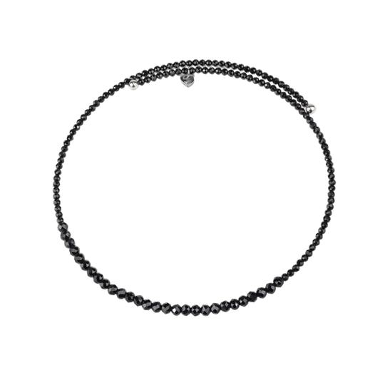 Chantecler Accessori Collana Chocker In Spinello Nero E Argento