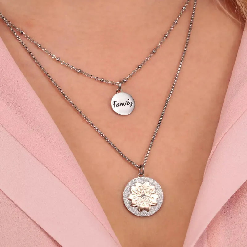 La Petite Story Collana Con Scritta Family