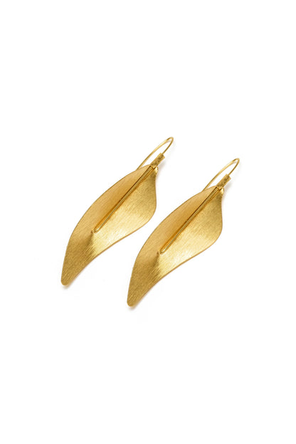 VESTOPAZZO Orecchini Foglia Irregolare