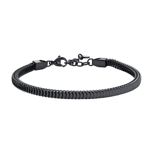 Luca Barra Collana Ferro di Cavallo +Bracciale Nero