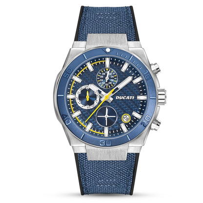 Ducati Orologio Corse Crono Acciaio e Blu