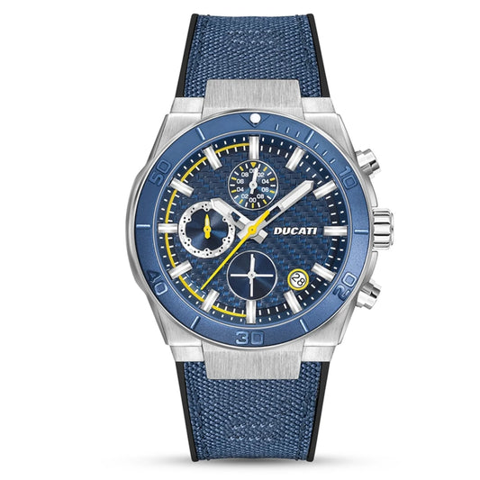 Ducati Orologio Corse Crono Acciaio e Blu