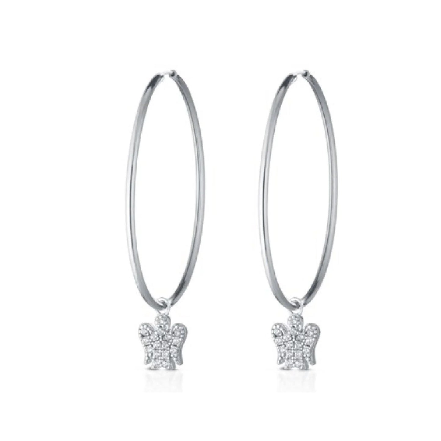 Roberto Giannotti Orecchini A Cerchio Con Angeli