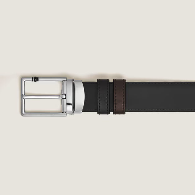 Montblanc Cintura Reversibile 30 mm in Pelle con Fibbia Rettangolare Meisterstück 222373
