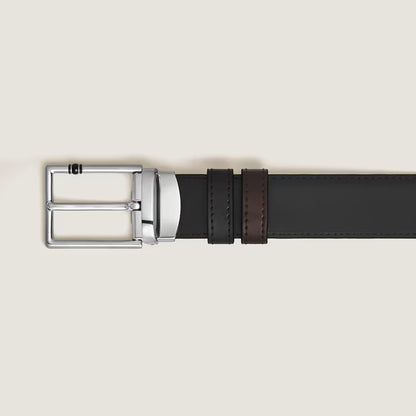 Montblanc Cintura Reversibile 30 mm in Pelle con Fibbia Rettangolare Meisterstück 222373