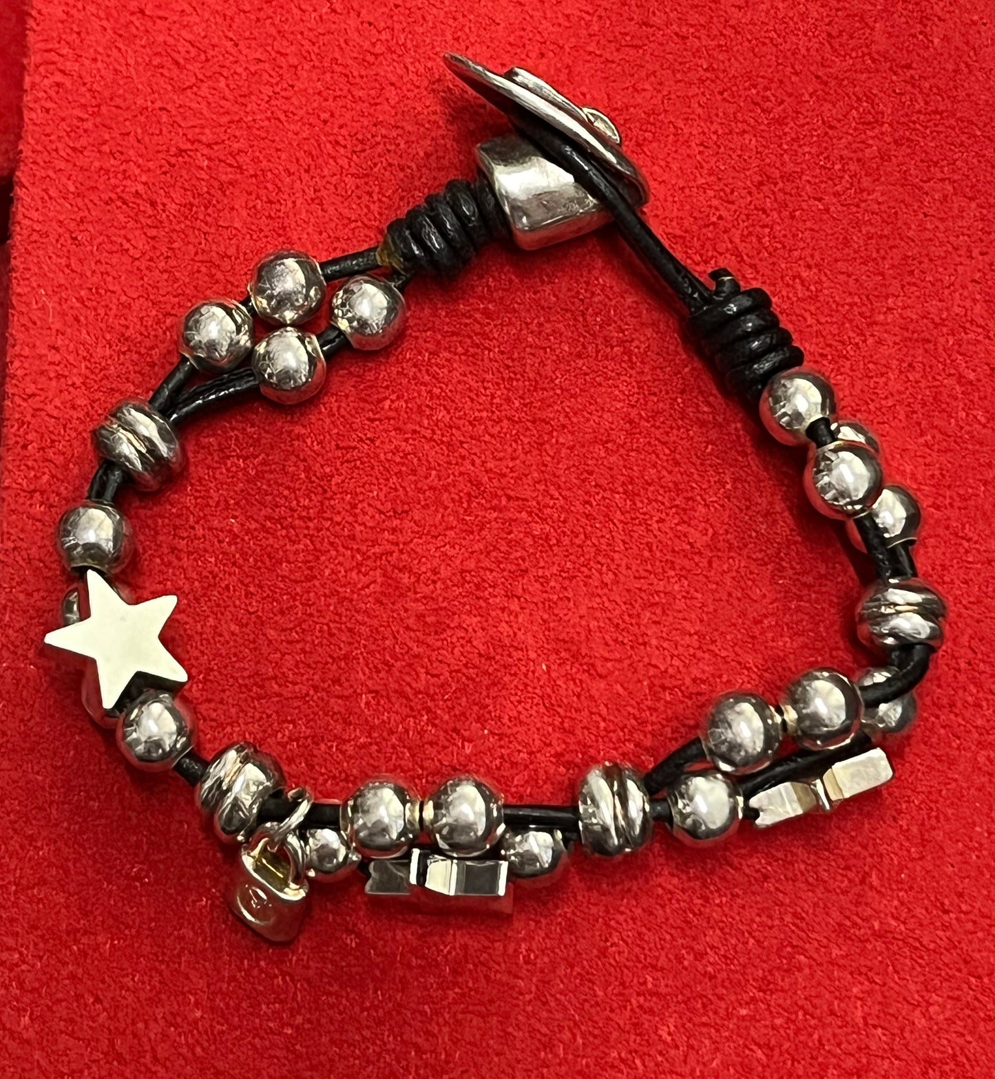 Madness Milano Bracciale In Pelle Con Stelle