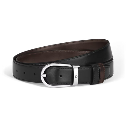 Montblanc Cintura Reversibile 30 mm A Ferro di Cavallo in Pelle Meisterstück 222371