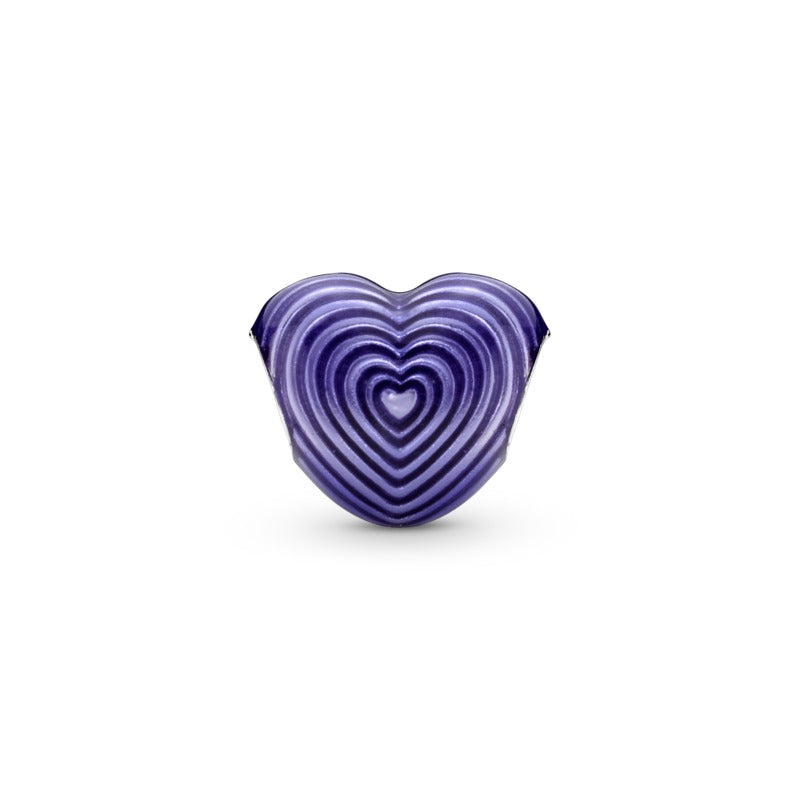 Pandora Charm Batticuore Viola "Mum"