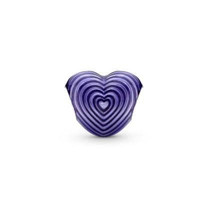 Pandora Charm Batticuore Viola "Mum"