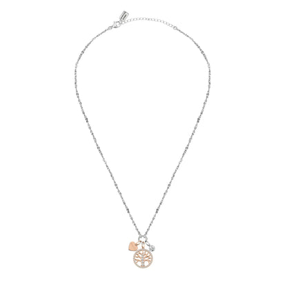 La Petite Story Collana con Albero della Vita Rosato e Cuore