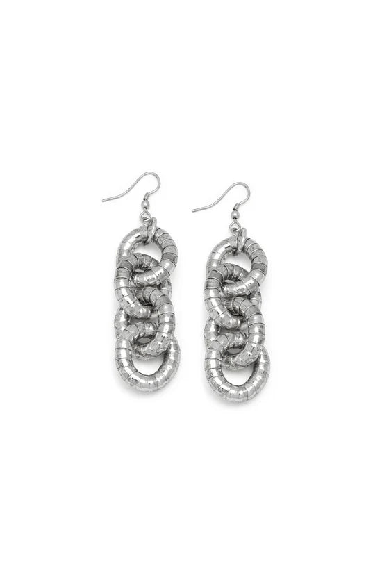 VESTOPAZZO Orecchini Catena Serpente