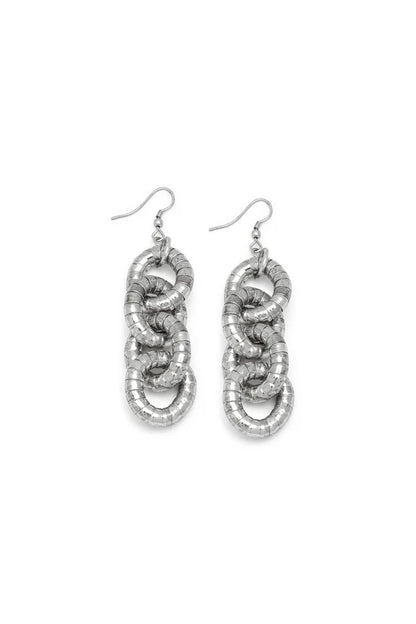 VESTOPAZZO Orecchini Catena Serpente