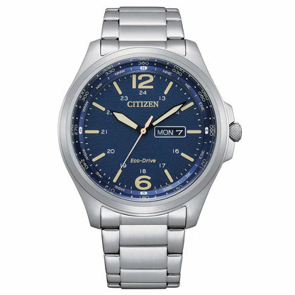 Citizen Orologio Uomo Eco Drive Military Blu AW0110-82L