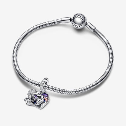 Pandora Charm Disney, Wall-E, Pendente a Cuore Eve e Wall-E Che Si Illumina Al Buio