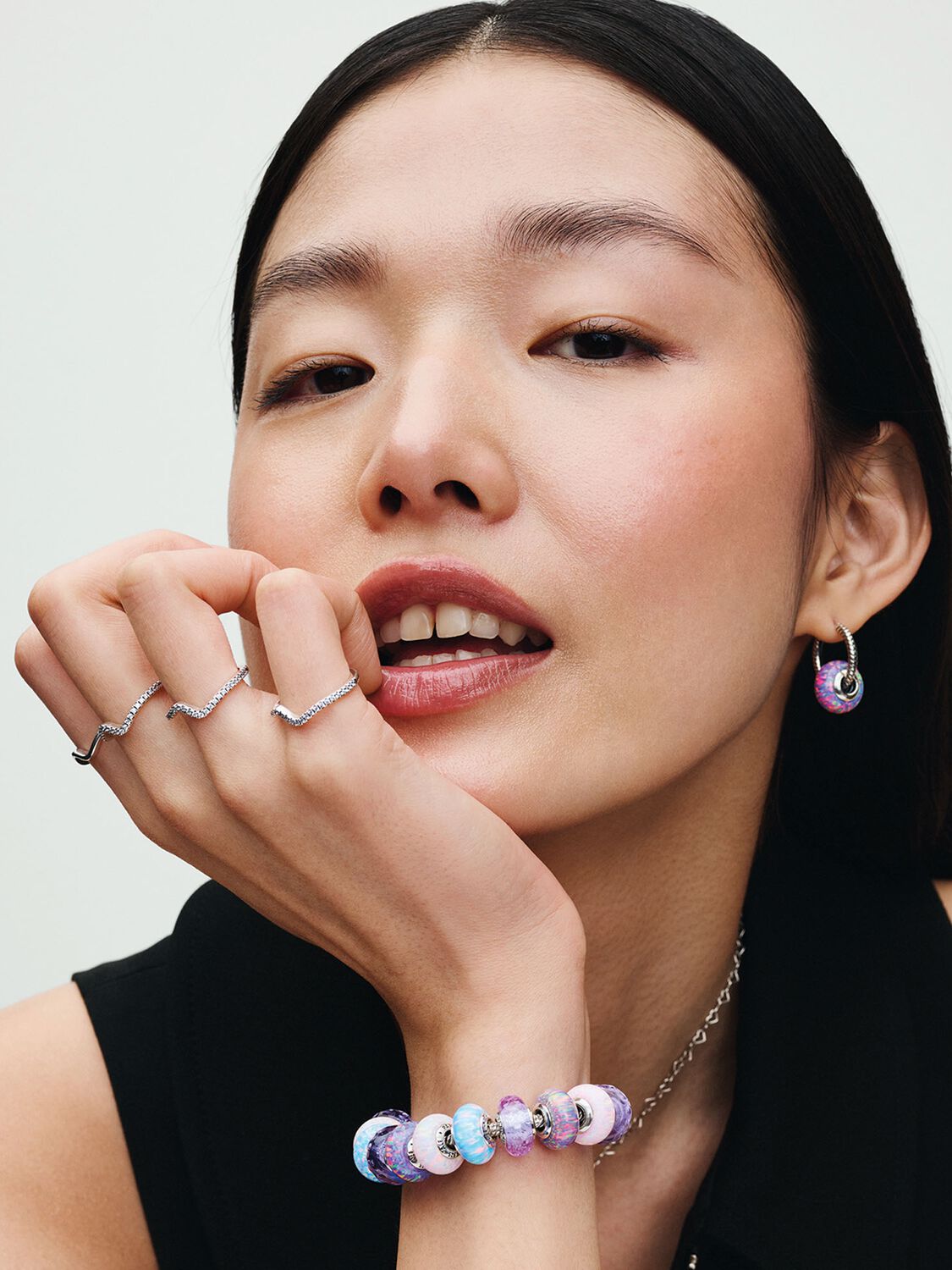 Pandora Charm Vetro di Murano Lavanda