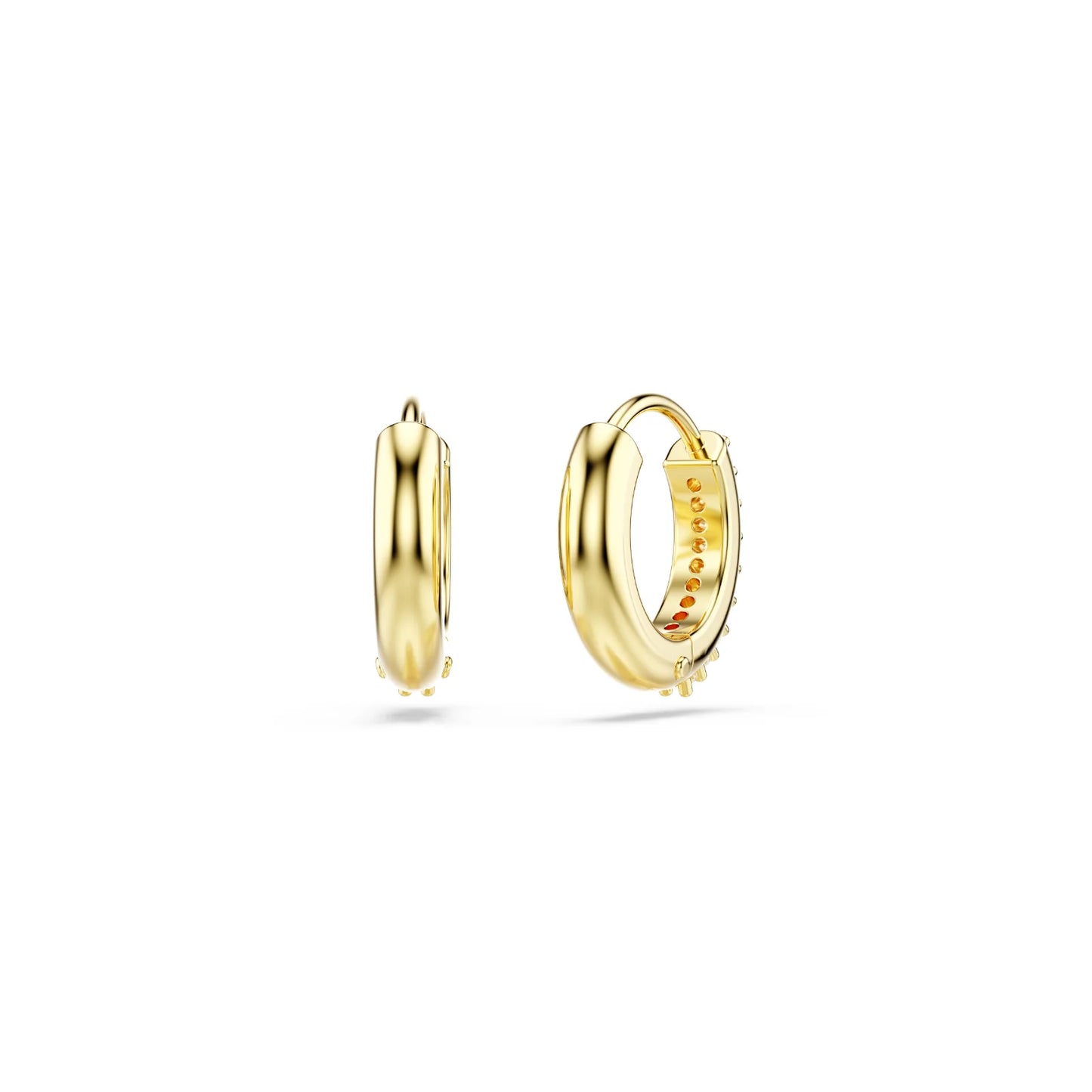 Swarovski Orecchini a Cerchio Dorati Matrix