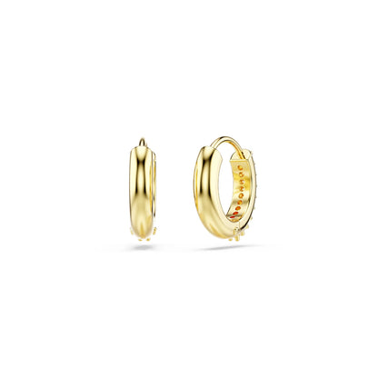 Swarovski Orecchini a Cerchio Dorati Matrix