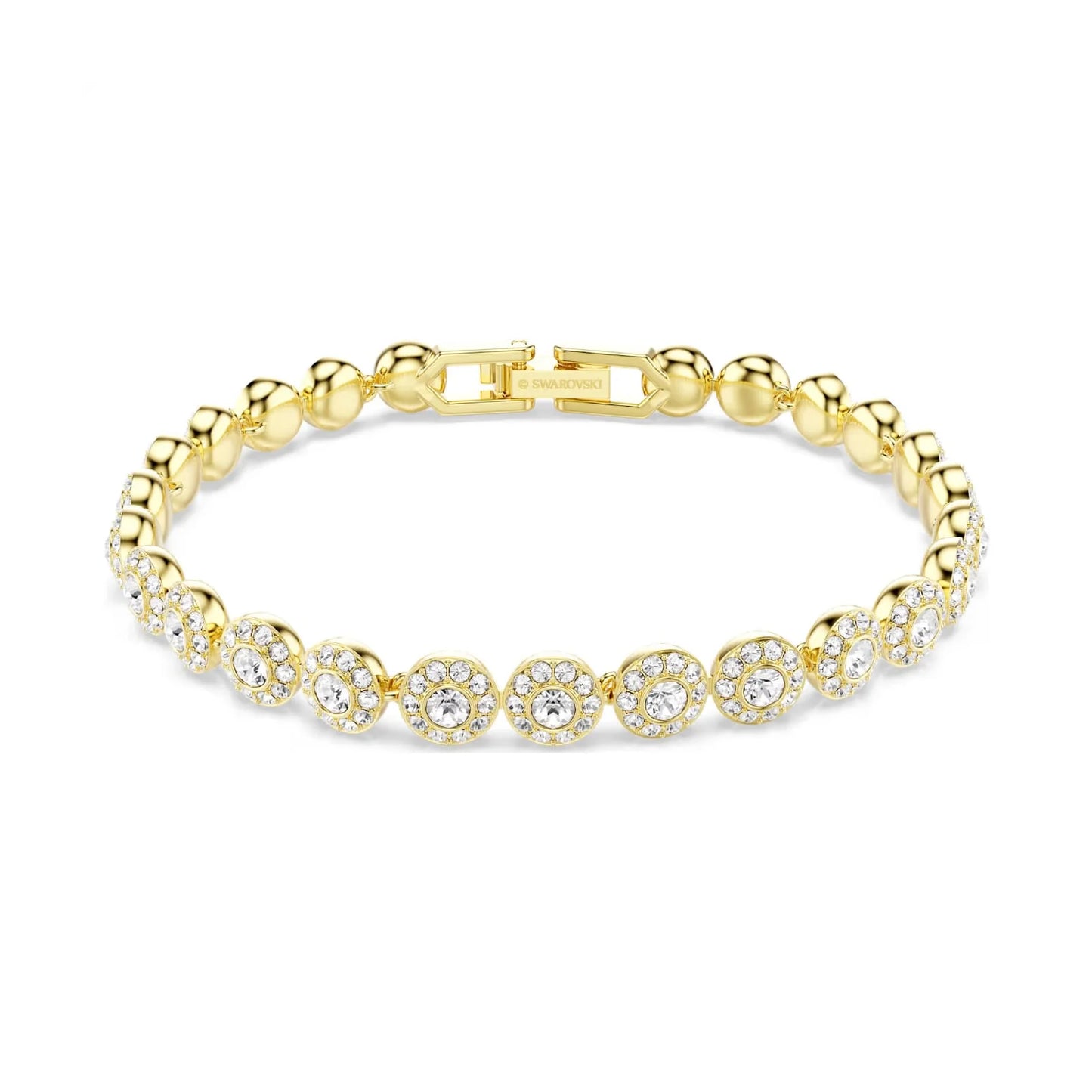 Swarovski Bracciale Tennis Dorato Una Angelic