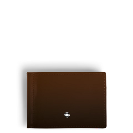 Montblanc Portafoglio 6 Tasche con Fermasoldi in Pelle Meisterstück Sfumato 220316