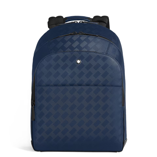 Montblanc Zaino Modello Grande con 3 Compartimenti in Pelle Extreme Blu 221134