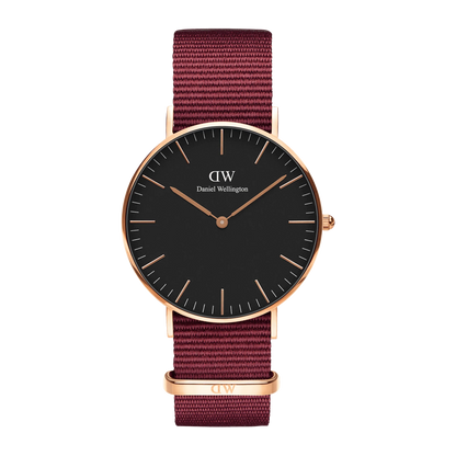 Daniel Wellington Orologio Classic Roselyn Black Rose Gold Rosso