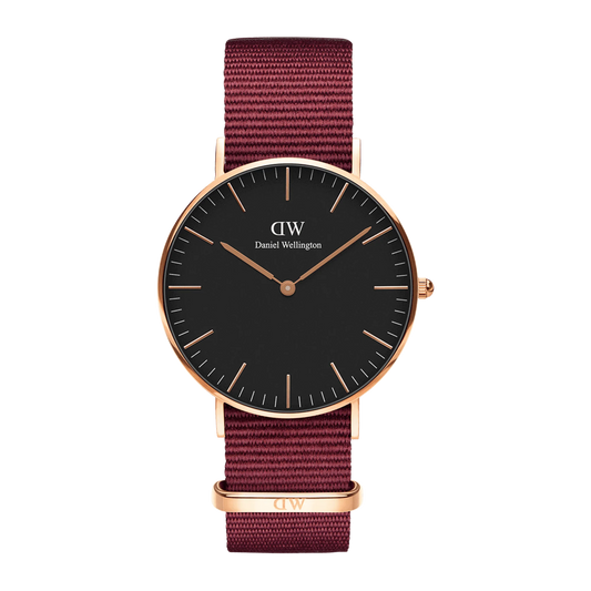 Daniel Wellington Orologio Classic Roselyn Black Rose Gold Rosso