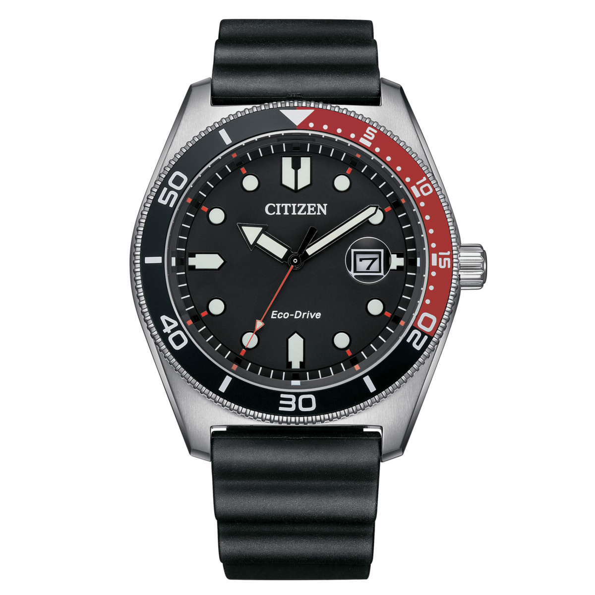 Citizen Orologio Uomo Marine Nero e Rosso AW1769-10E