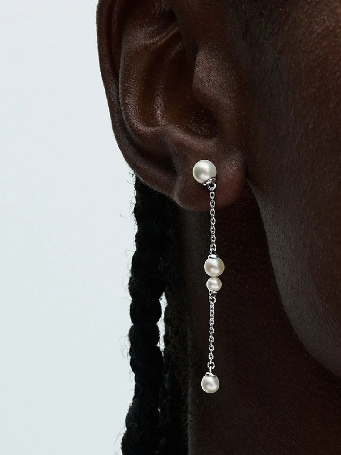Pandora Orecchini Pendenti Catena con Perle d’Acqua Dolce