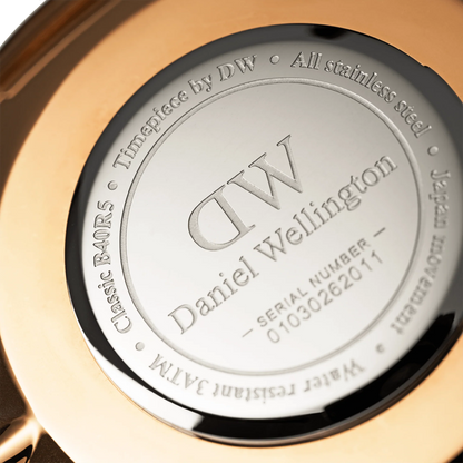 Daniel Wellington Orologio Classic Roselyn Black Rose Gold Rosso