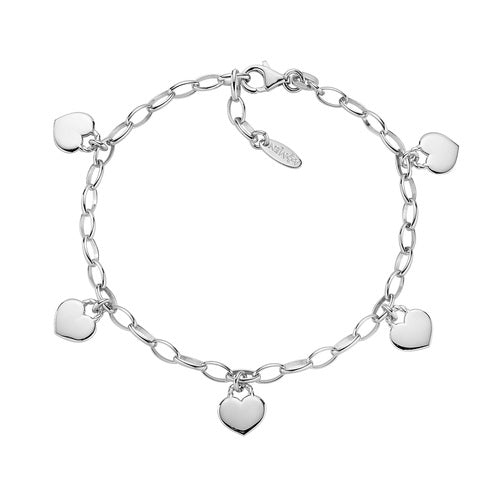 Amen Bracciale Catena Con Cuori