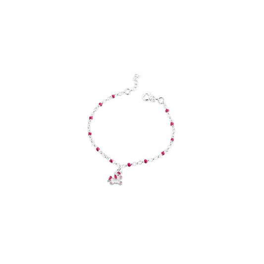 Marcello Pane Bracciale Bambina Targa Con Ciondolo Unicorno