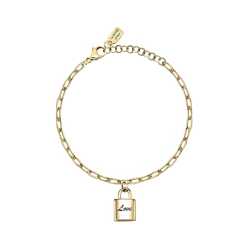 La Petite Story Bracciale Dorato Con Lucchetto