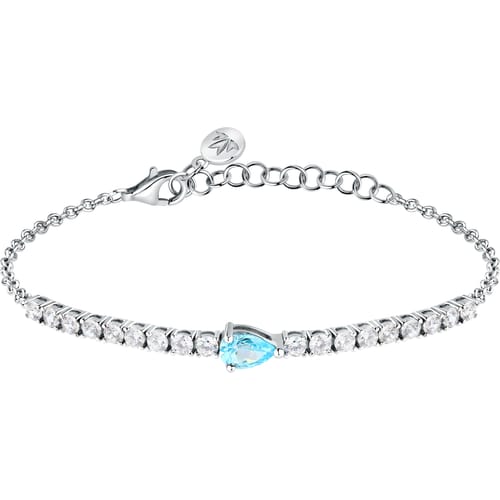 Morellato Bracciale Tennis con Zircone Azzurro A Goccia