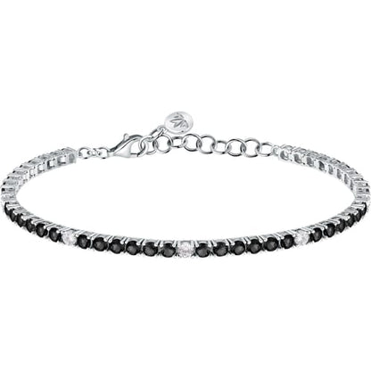 Morellato Bracciale Tennis con Zirconi Neri e Bianchi