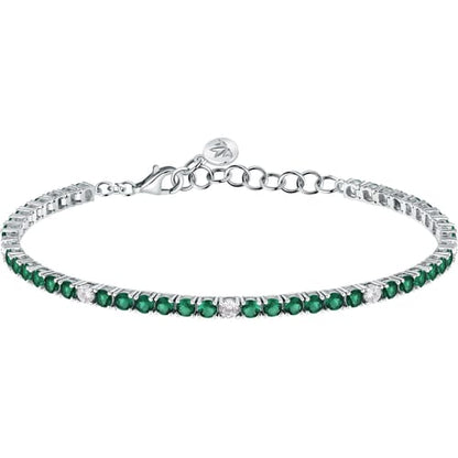 Morellato Bracciale Tennis con Zirconi Verdi e Bianchi