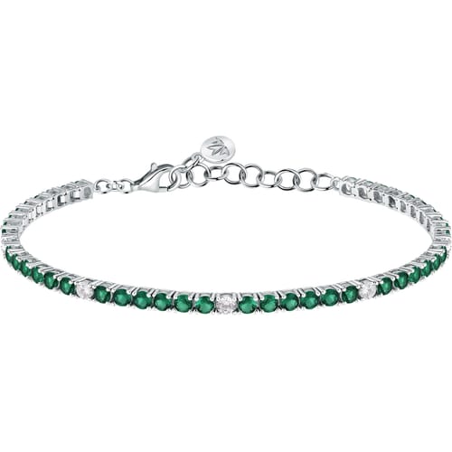 Morellato Bracciale Tennis con Zirconi Verdi e Bianchi