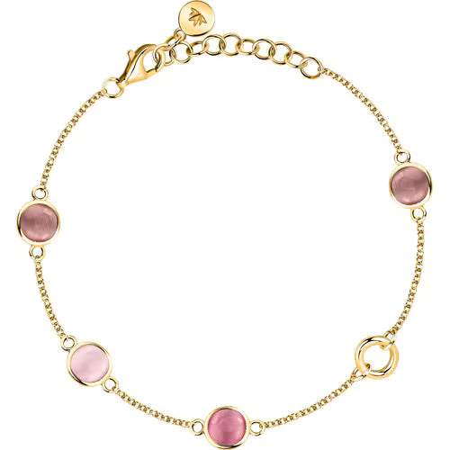 Morellato Bracciale Venezia Dorato con Pietre Rosa e Marroni