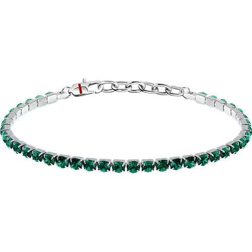 Sector Bracciale Uomo Tennis Con Zirconi Verdi SANN52