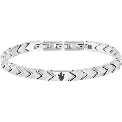 Maserati Bracciale Uomo In Acciaio Iconic
