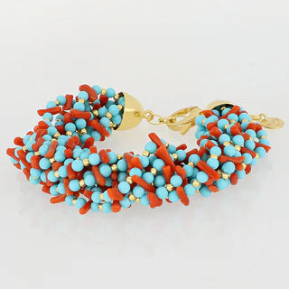 NIVY Bracciale Torchon Corallo Sciacca Nima