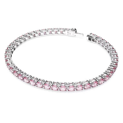 Swarovski Braccialetto Matrix Tennis Rosa