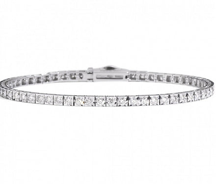 Recarlo Bracciale Tennis In Oro Bianco E Diamanti Da 0.30 CT