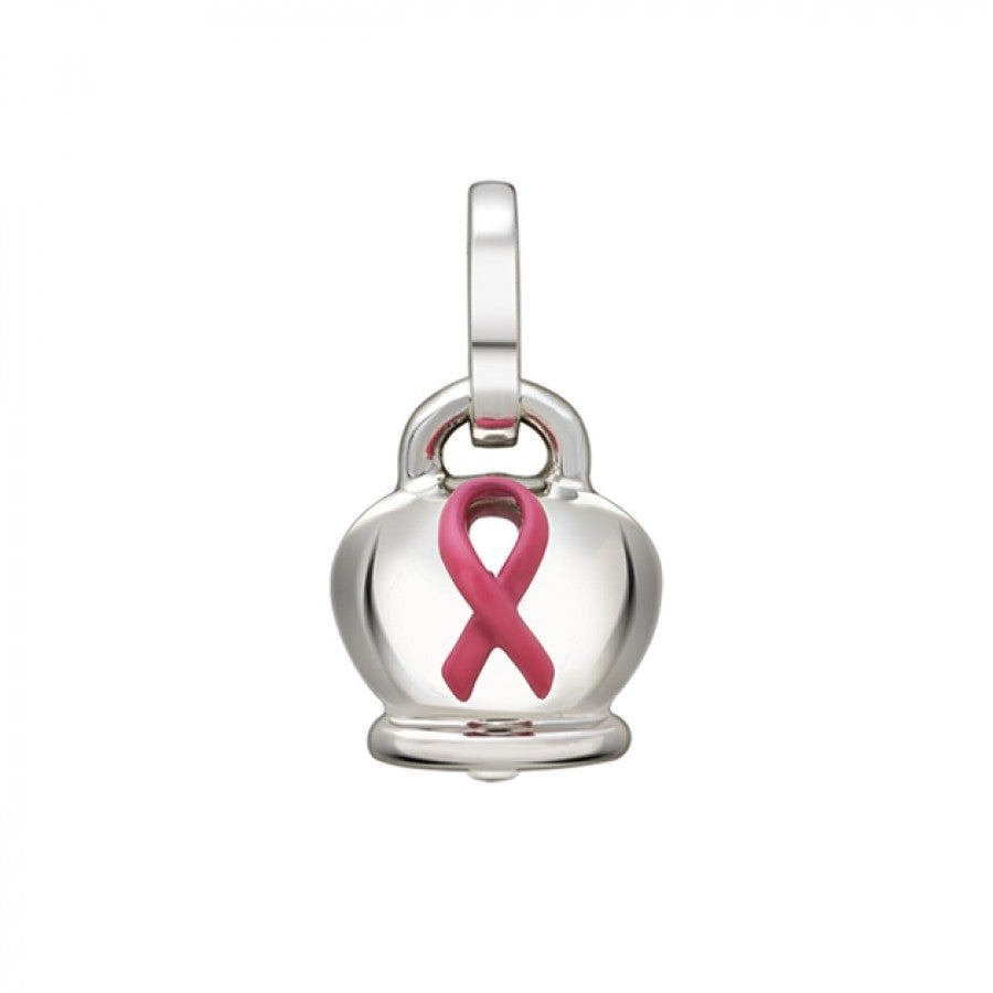 Chantecler Et Voilà Ciondolo Campanella In Argento E Fiocco Rosa