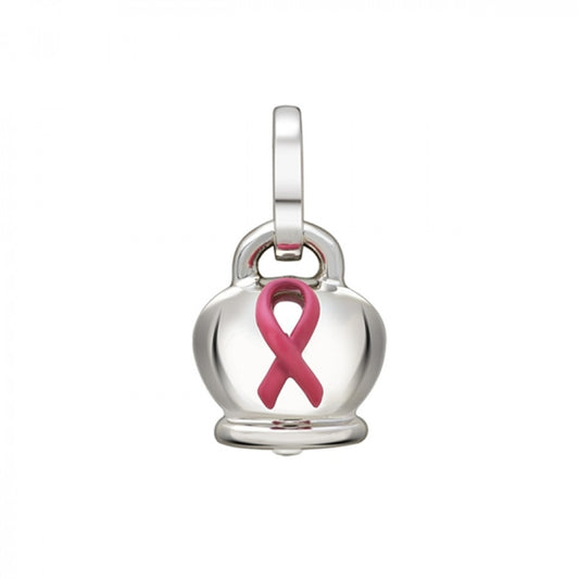 Chantecler Et Voilà Ciondolo Campanella In Argento E Fiocco Rosa