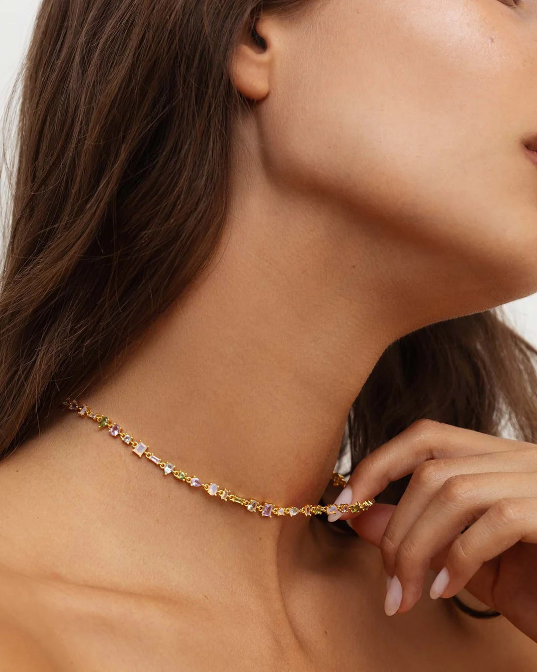 Amabile Collana Choker Lilypad Placcato Oro