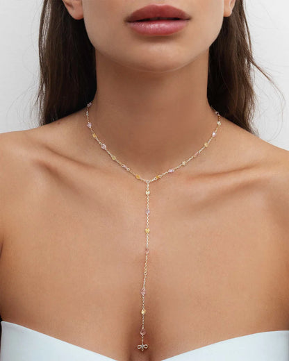 Amabile Collana a Y Warm Gaze - Argento