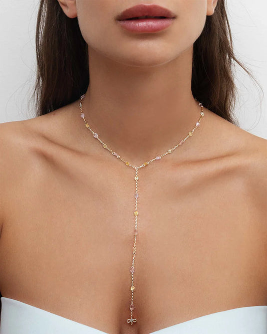 Amabile Collana a Y Warm Gaze - Argento