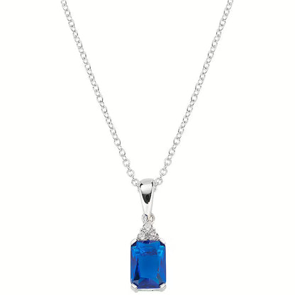 Amen Collana Con Pietra Blu